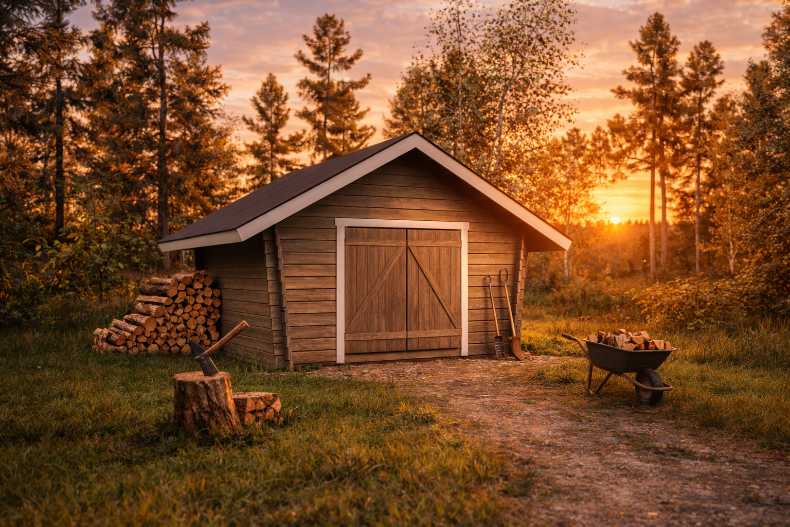 Hirsilato Kymppi Umpiseinä 10m2 - Hirsiladot ja Pihaladot - 6424110255503 - 2