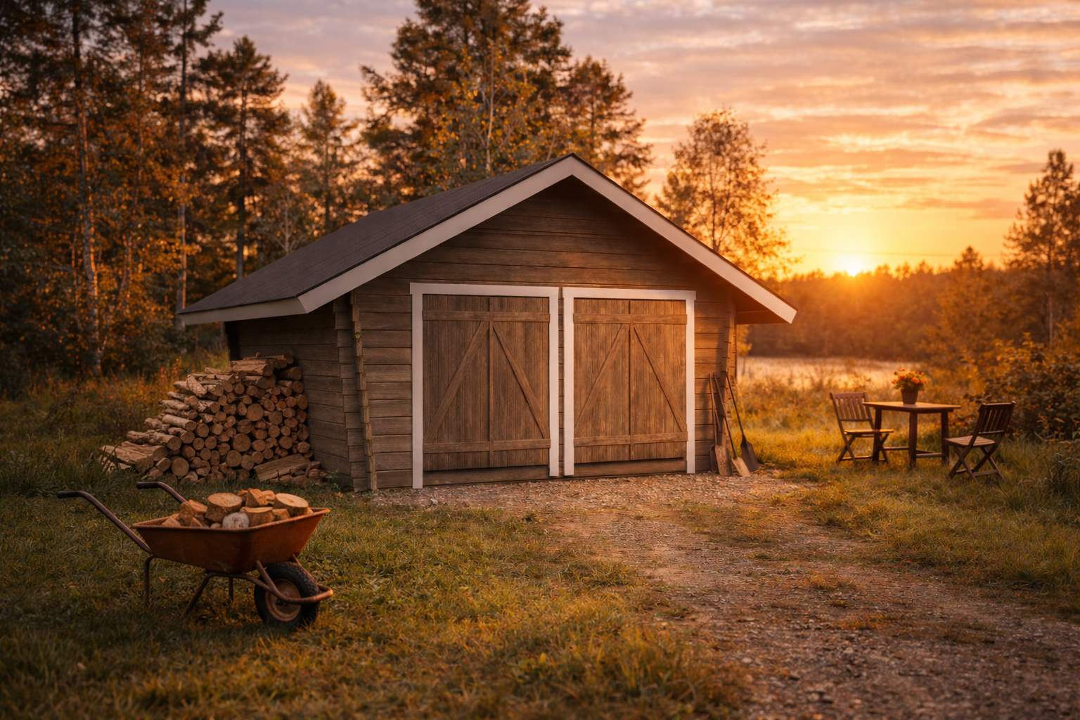 Hirsilato Tuplakymppi Umpiseinä 20m2 - Hirsiladot ja Pihaladot - 6424110255510 - 1