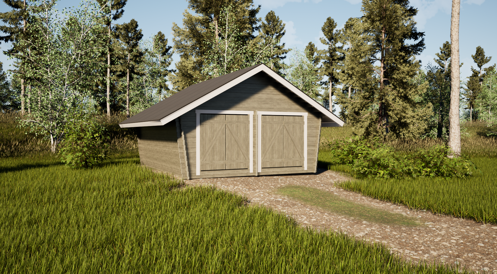 Hirsilato Tuplakymppi Umpiseinä 20m2 - Hirsiladot ja Pihaladot - 6424110255510 - 2