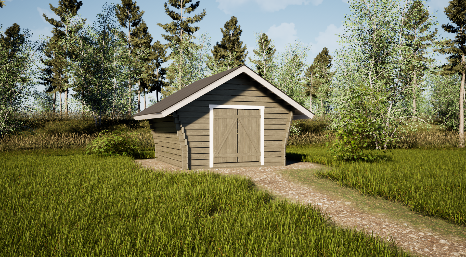Hirsilato Kymppi Rakoseinä 10m2 - Hirsiladot ja Pihaladot - 6424110255527 - 6