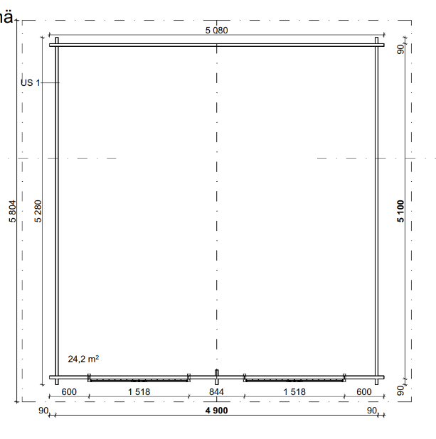 Grillikatos XXL Umpiseinä 25m2 - Huvimajat ja Grillikodat - 410050660 - 2